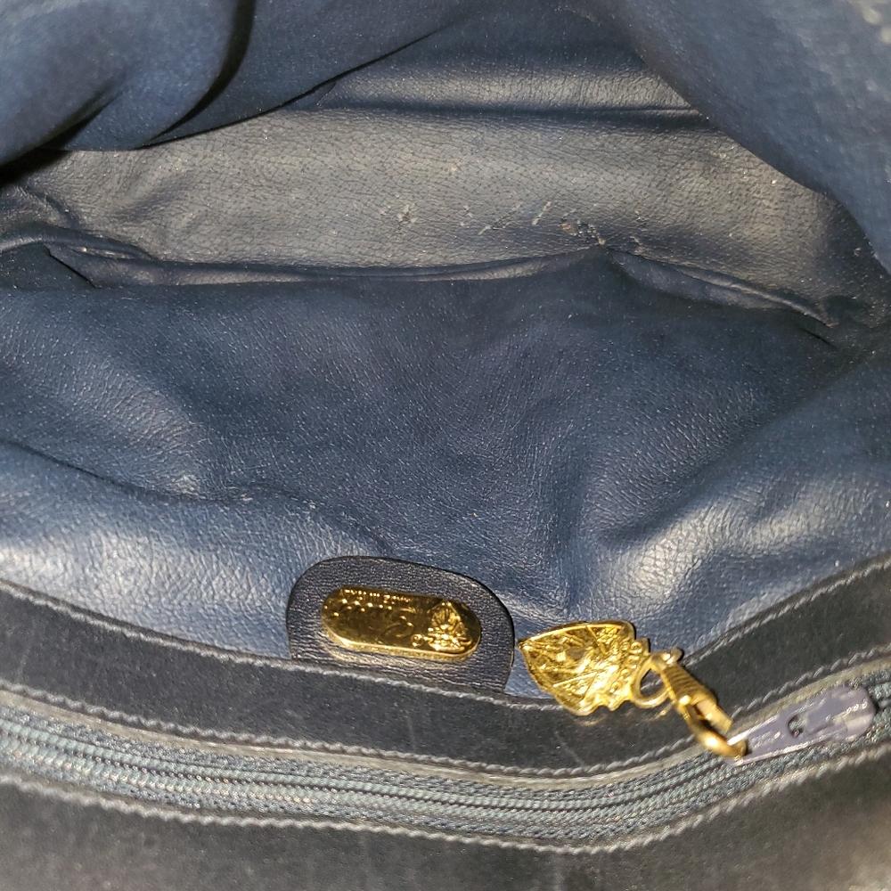Vintage Gucci Navy Micromonogram Canvas Crossbody - Picture 14 of 16